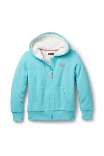 Girls sherpa lined clearance hoodie