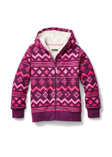 Girls sherpa 2025 lined hoodie