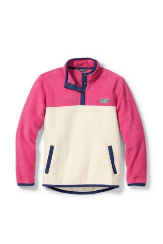 Girls' Quest Fleece Snap-neck Pullover | Eddie Bauer