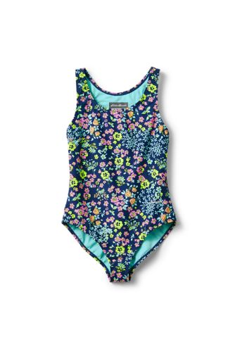 Girls' Sea Spray 1-piece Swimsuit - Floral | Eddie Bauer