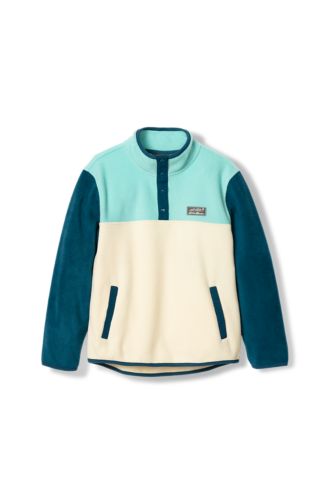 Girls' Quest Fleece Snapneck Pullover Eddie Bauer
