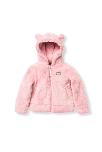 Infant/Toddler Fleece Hoodie Zip Front Jacket - Pink