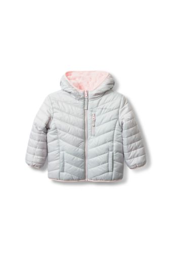 Image of Toddler Girls' Deer Harbor Reversible Hooded Jacket