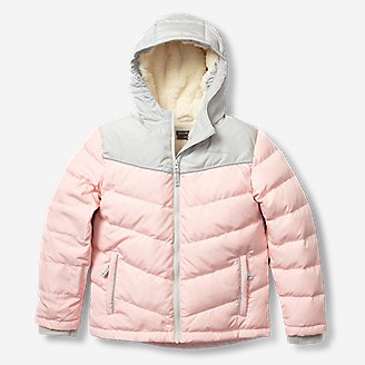 Thumbnail View 1 - Girls' Classic Down Hooded Jacket