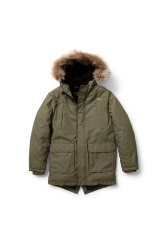 Parka de plumón Eddie Bauer 18 para hombre Weatheredge superior impermeable  3 colores