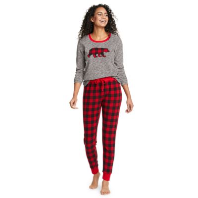 Women's Quest Fleece Sleep Set - Buffalo Plaid | Eddie Bauer