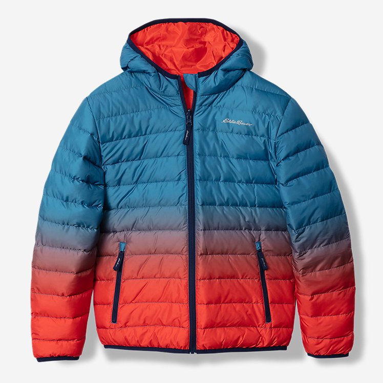 Boys' CirrusLite Reversible Down Hooded Jacket- Ombre large version