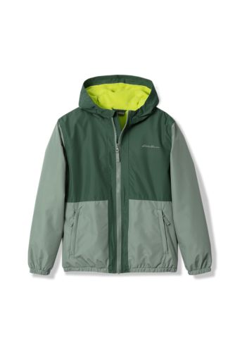 Boys fleece lined outlet rain jacket