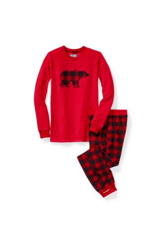 Kids Quest Fleece Sleep Set Buffalo Eddie Bauer