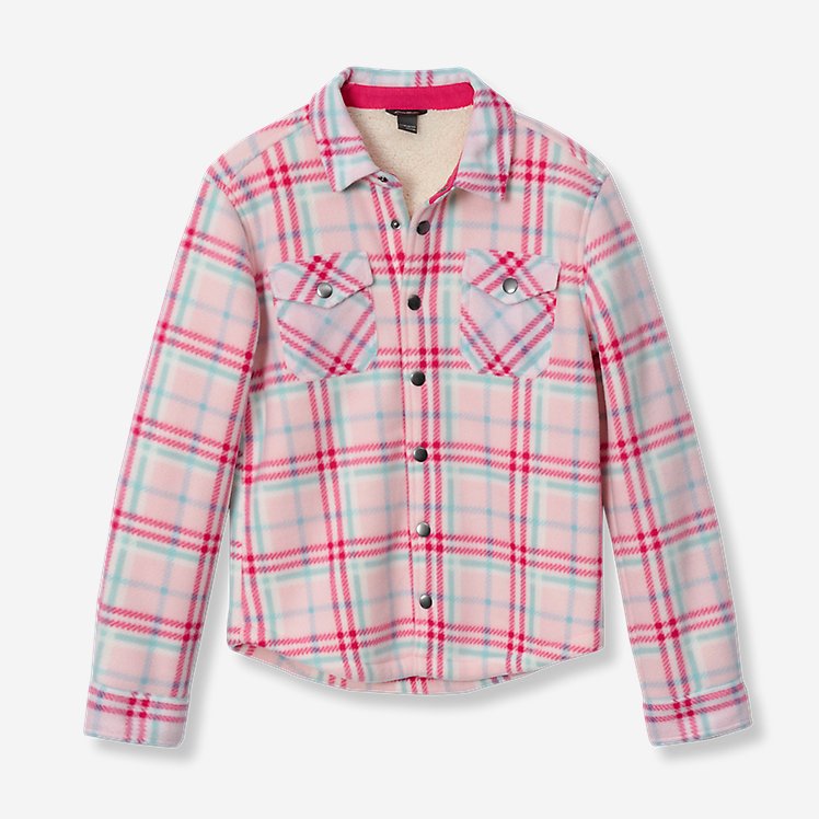 Girls'  Faux Shearling Shirt Jacket large version