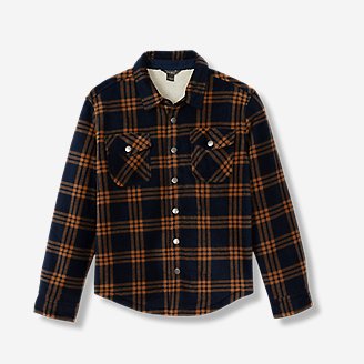 Boys' Faux Shearling-Lined Shirt Jacket
