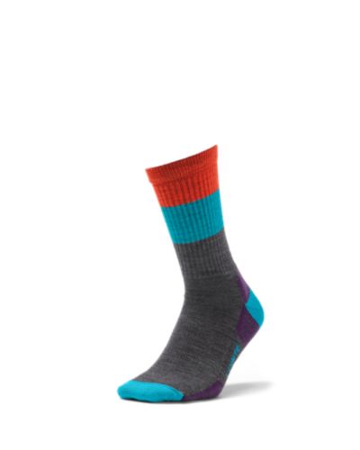 Point6 Light Hiking Crew Socks Stripe Eddie Bauer