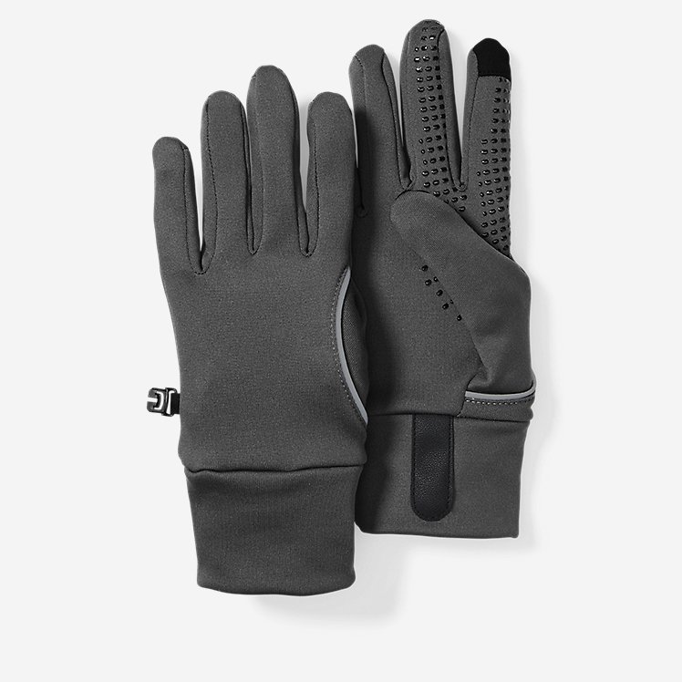 Eddie Bauer on The Move Fleece Gloves - Grey - Size S