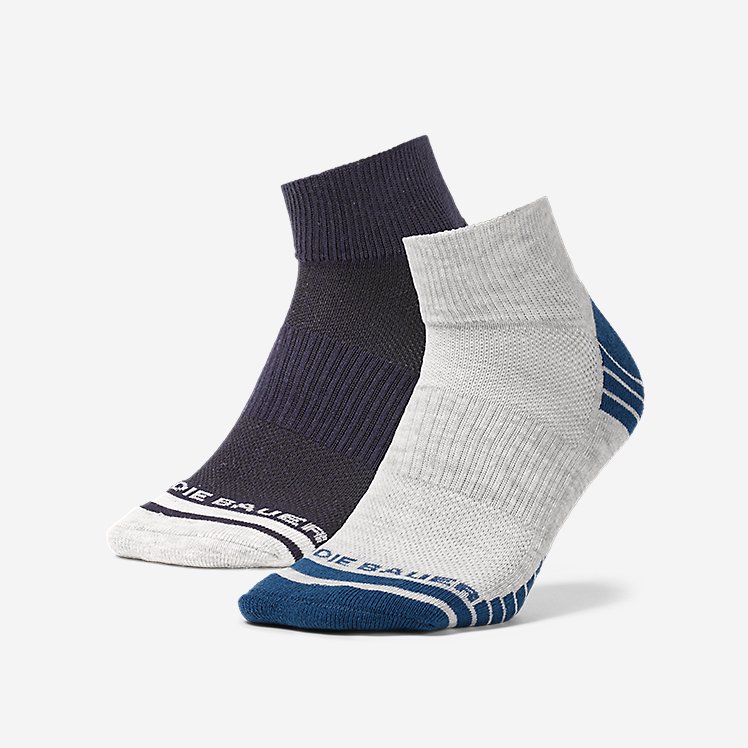 Men's Active Pro COOLMAX® Quarter Socks - 2 Pack large version
