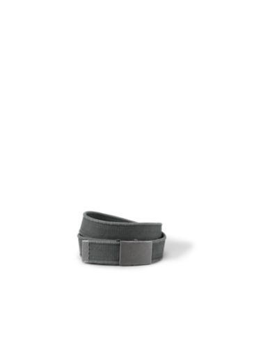 Grey Canvas Ratchet Belt Strap