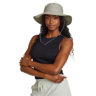 Women's Large Brim Reversible Cotton Canvas Bucket Hat