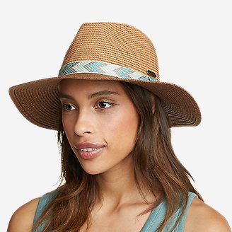 Thumbnail View 1 - Women's Ombre Panama Straw Hat