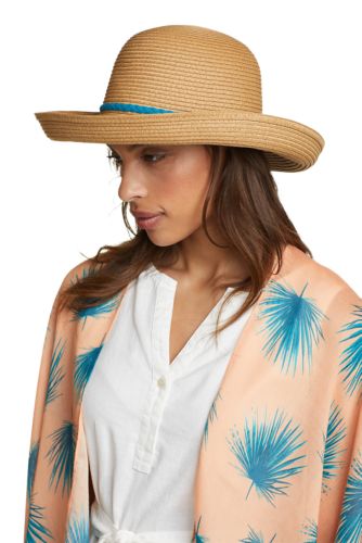 Eddie Bauer Women's Roll Brim Packable Straw Hat. 1