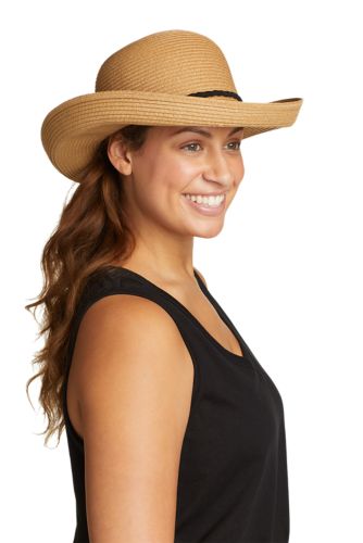 Women's Roll Brim Packable Straw Hat Eddie Bauer