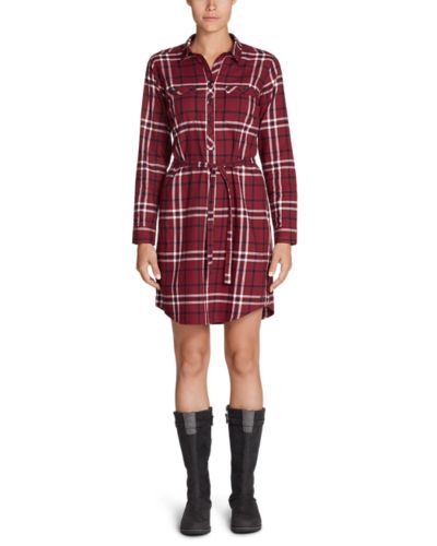 Flannel Shirt Dress