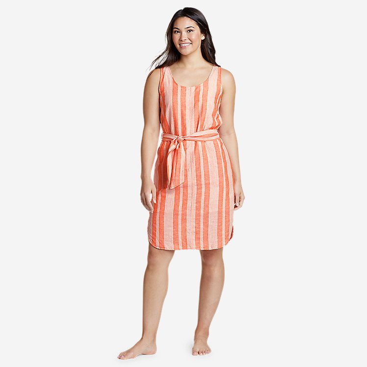 Women's Beach Light Linen Midi Dress large version