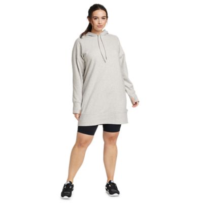 Knee length 2024 hoodie dress