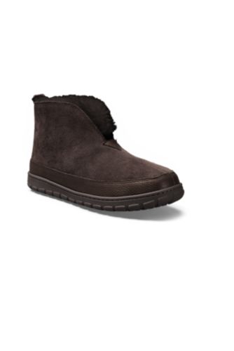 eddie bauer shearling boot slipper