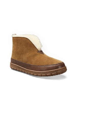 mens shearling slippers