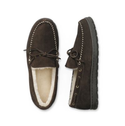 men's eddie bauer shearling scuff slippers