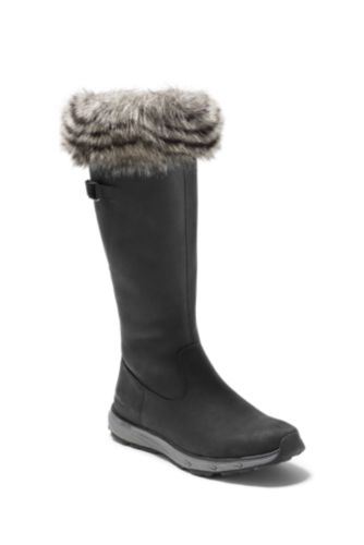 Women's lodge fur on sale boot