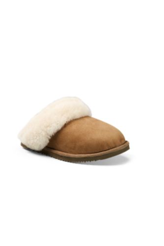 men's eddie bauer shearling scuff slippers