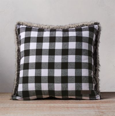 eddie bauer plaid pillow