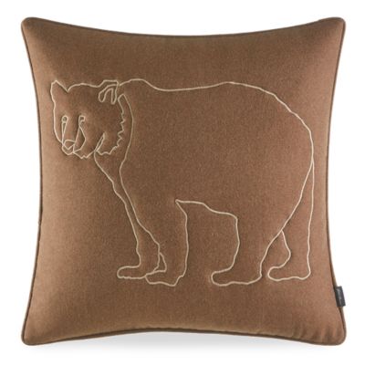 Bear throw outlet pillow