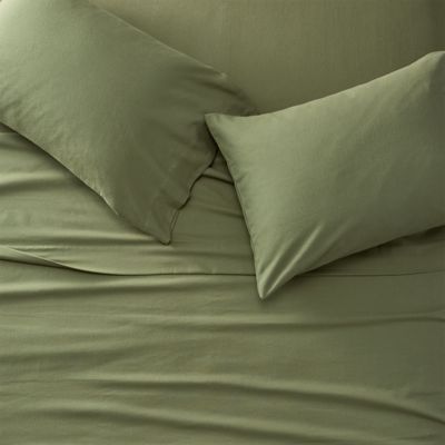 Portuguese Flannel Sheet Set Solid Eddie Bauer