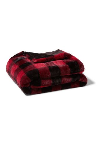 Cabin Faux Fur Throw Eddie Bauer