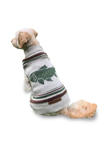 Eddie bauer two shop tone cable dog sweater