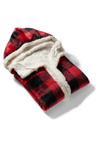 Cabin Hooded Throw Eddie Bauer
