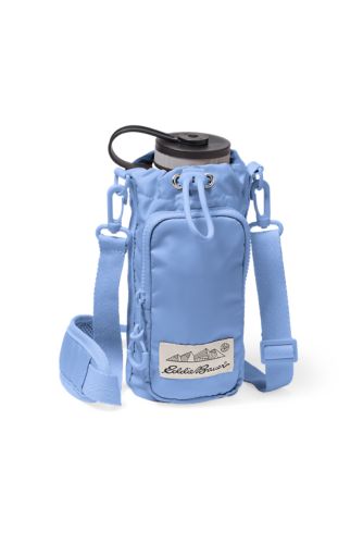 Sackpack with water outlet bottle holder