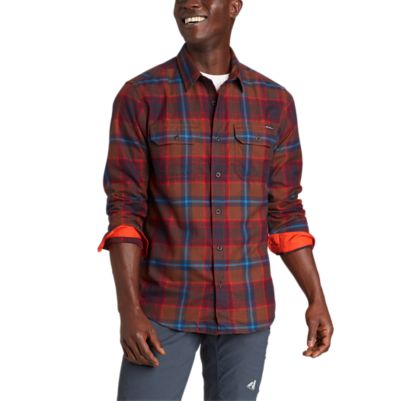 eddie bauer red flannel shirt