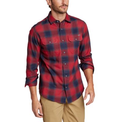 eddie bauer red flannel shirt