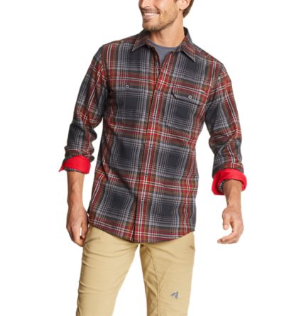 eddie bauer red flannel shirt