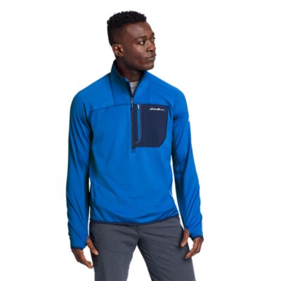 Eddie Bauer Suéter de forro polar para hombre, estilo de sudadera con  cremallera de 1/4, suéter de invierno con cremallera de un cuarto para  hombre