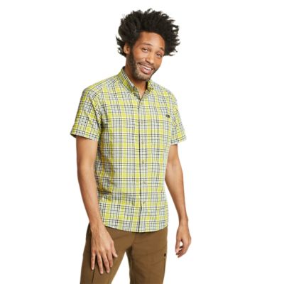 Men's Short-Sleeve Button-Through Shirt, Men's Clearance