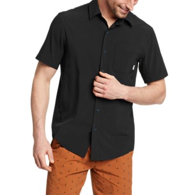 Perforated Leather Short-Sleeved Shirt - Men - Ready-to-Wear