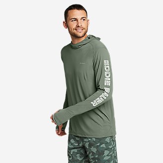 Thumbnail View 1 - Men's Solarfoil® Wave Graphic Pullover Hoodie