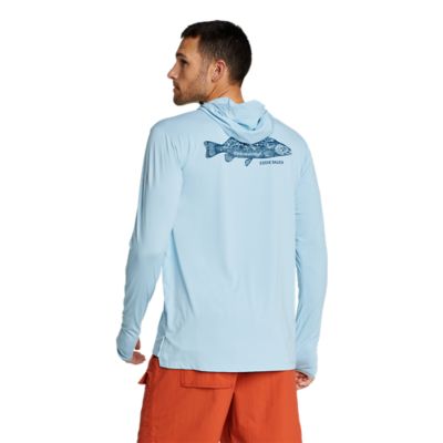 Eddie Bauer Men's Solarfoil Long-Sleeve Camo Fish Pullover Hoodie