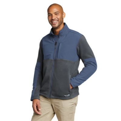 Men's full zip online front shirts