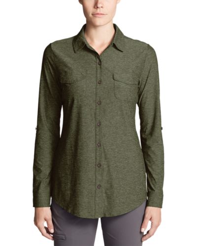 Women's Infinity Long-sleeve Button-front Shirt | Eddie Bauer