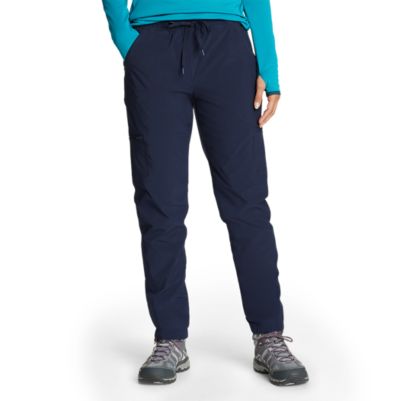 eddie bauer polar fleece lined pull on pants