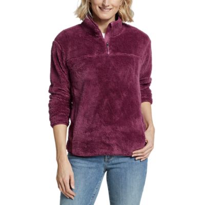 Women's Quest Plush Fleece 1/4zip Eddie Bauer